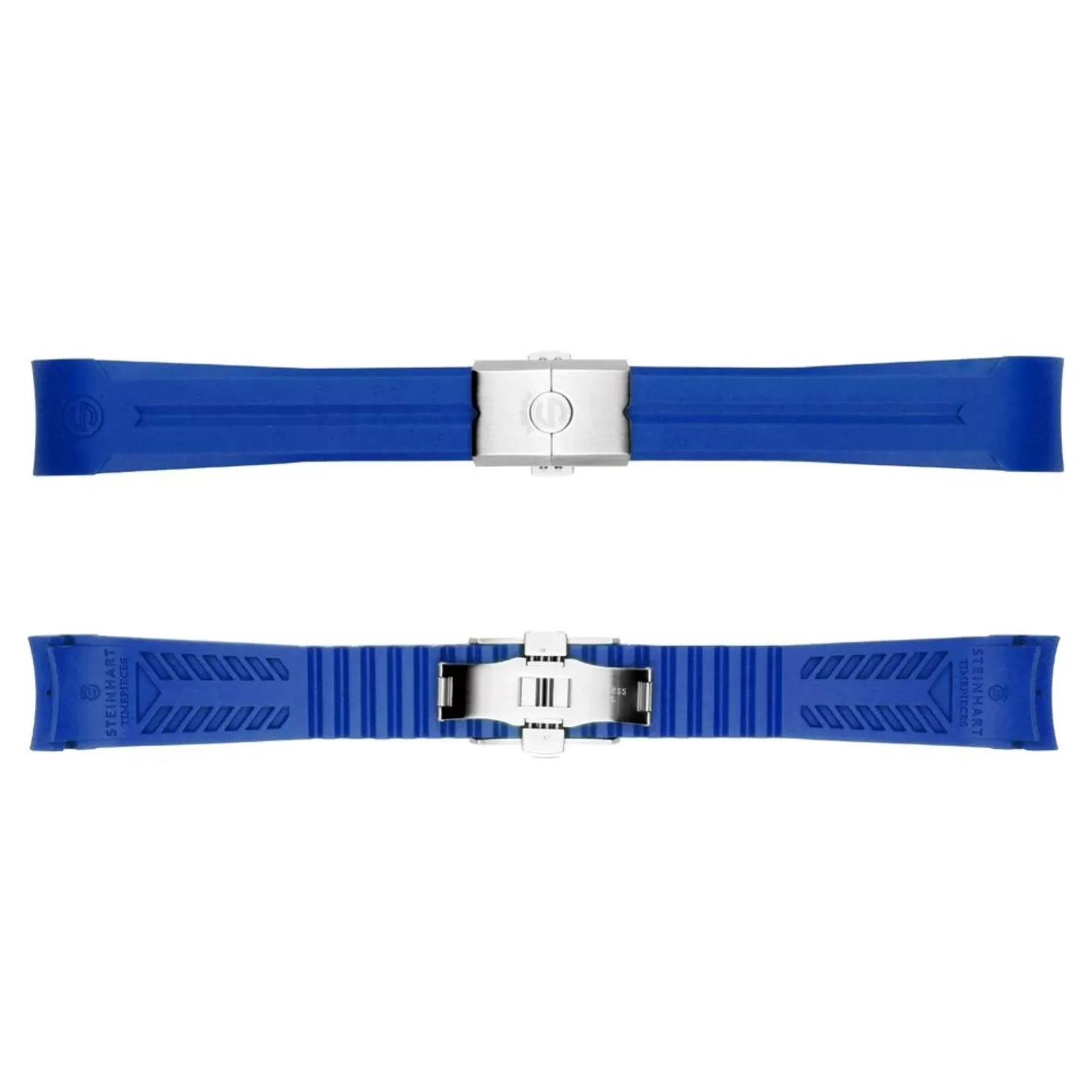 Rubberen Band Blauw Nieuw 22X18 Mm Voor Ocean 42 En Ocean 44 Met Gespstaal^Steinhart Watches Outlet