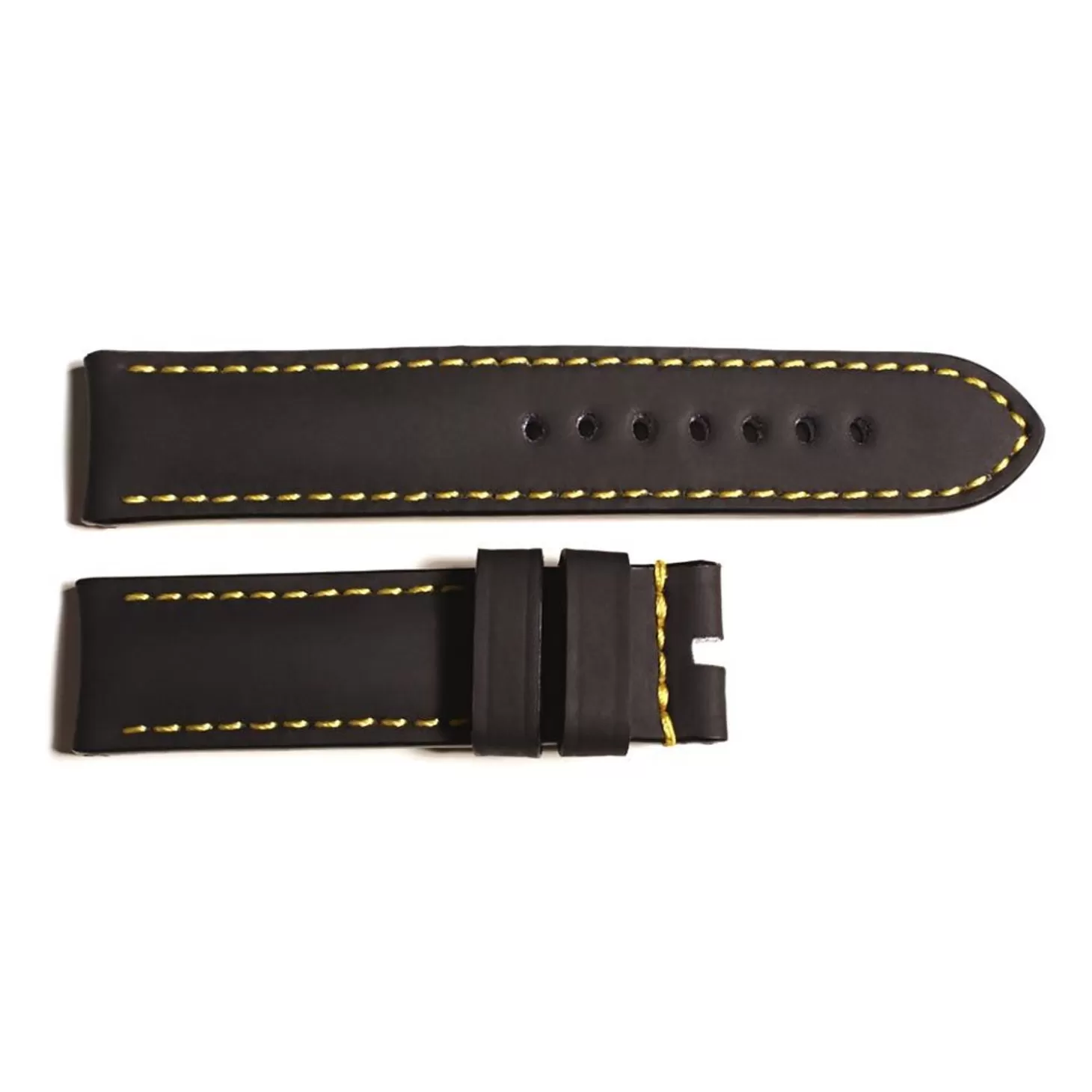 Rubberen Band Zwart Voor Ocean 2, Maat M, Geel Stiksel^Steinhart Watches Cheap
